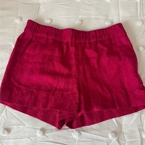J. Crew Pink High Waist Shorts with Elastic Waistband